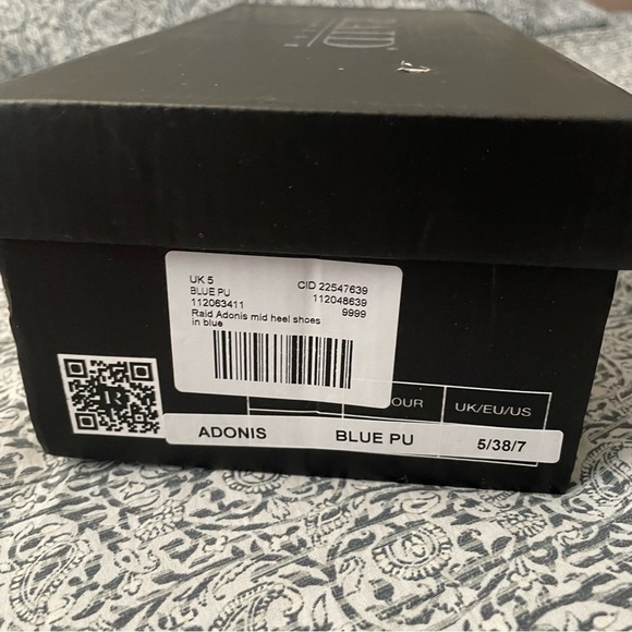 NWT Raid Quilted Sky Blue Slingback Pumps - Picture 15 of 16